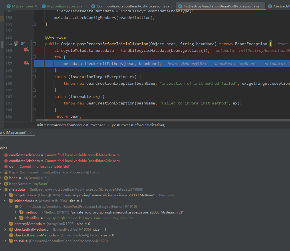 Spring Private init/destroy method may be invoked twice
