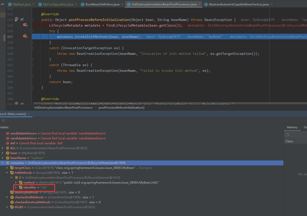 Spring Private init/destroy method may be invoked twice