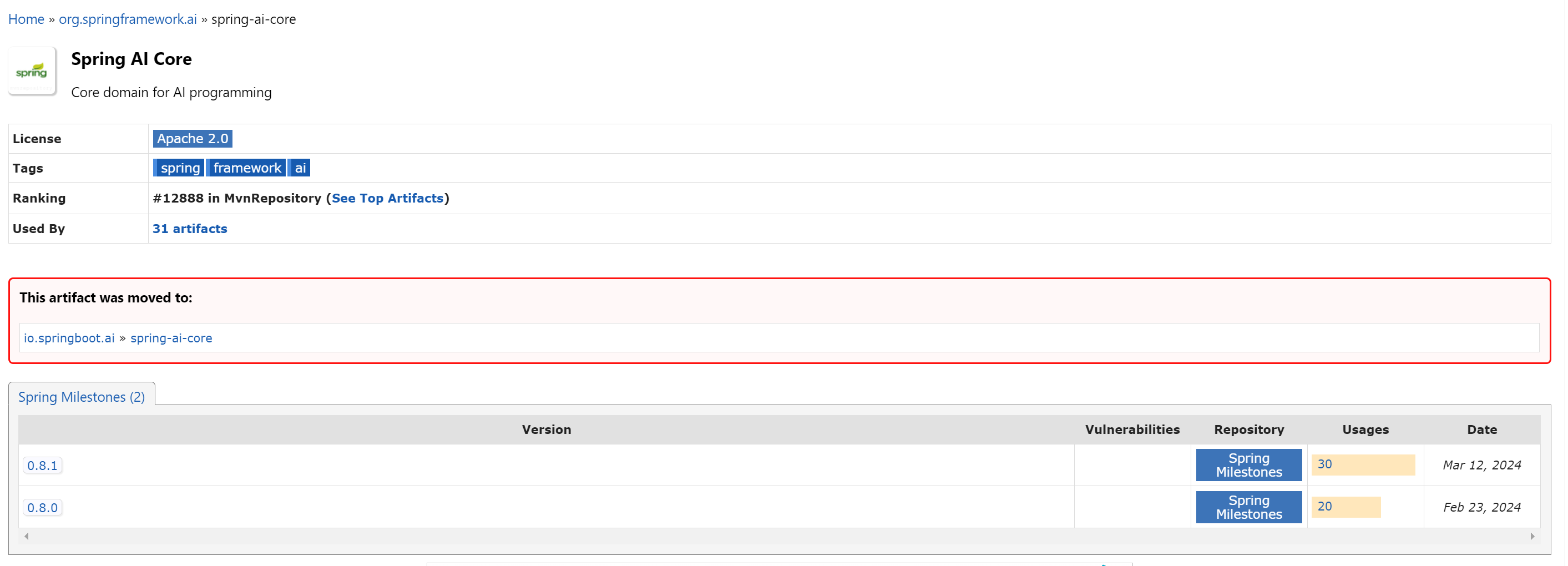 Spring-ai [Malicious, Package Squatting Attack] Do Not Use Packages from the 