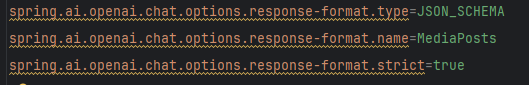 Spring AI Spring properties not used