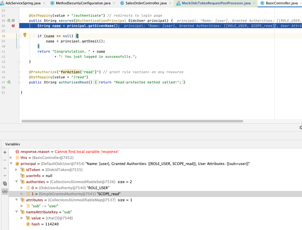 Spring Security spring-security-test: @WithMockOidcUser