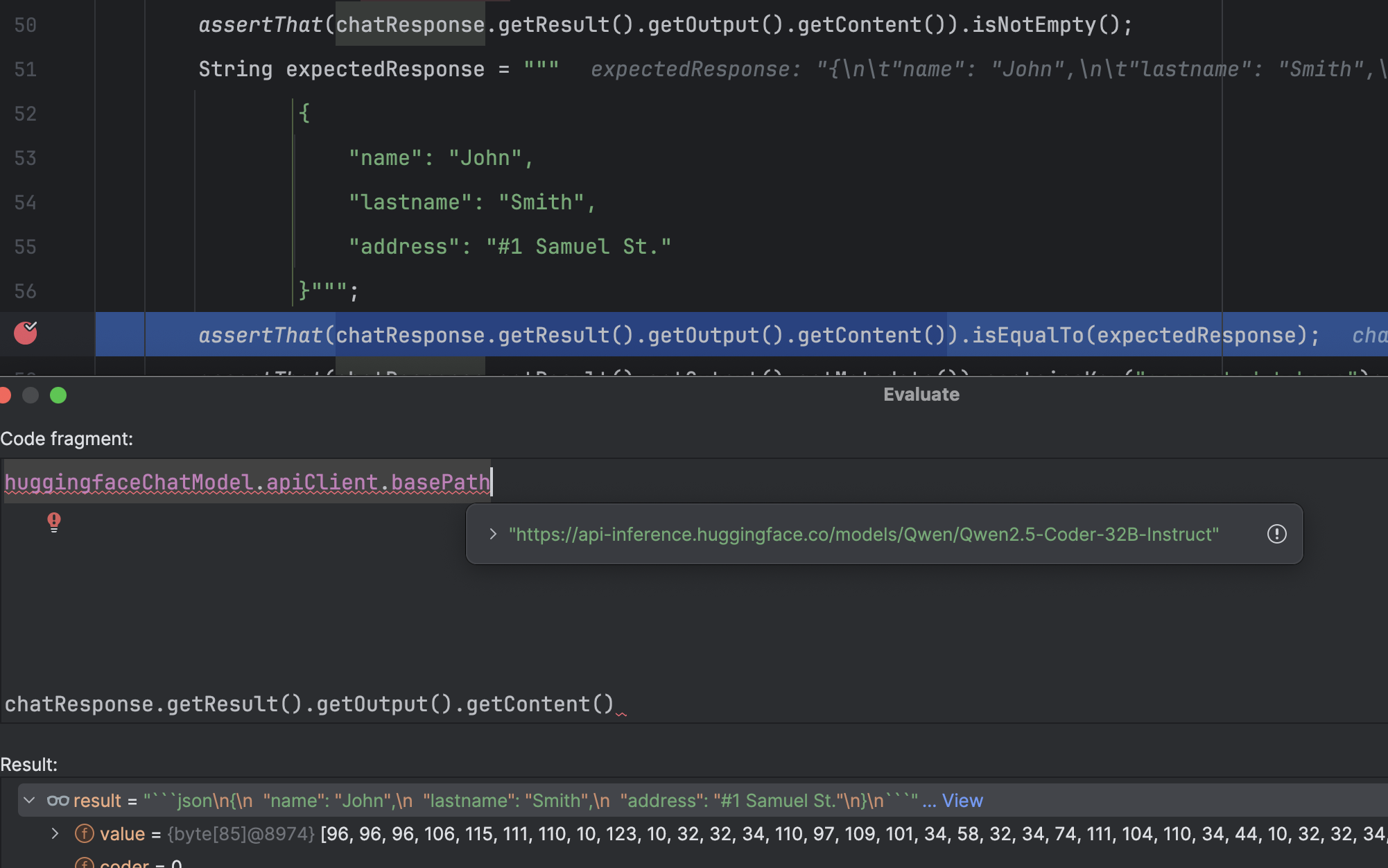 Spring-ai fix huggingface generate text