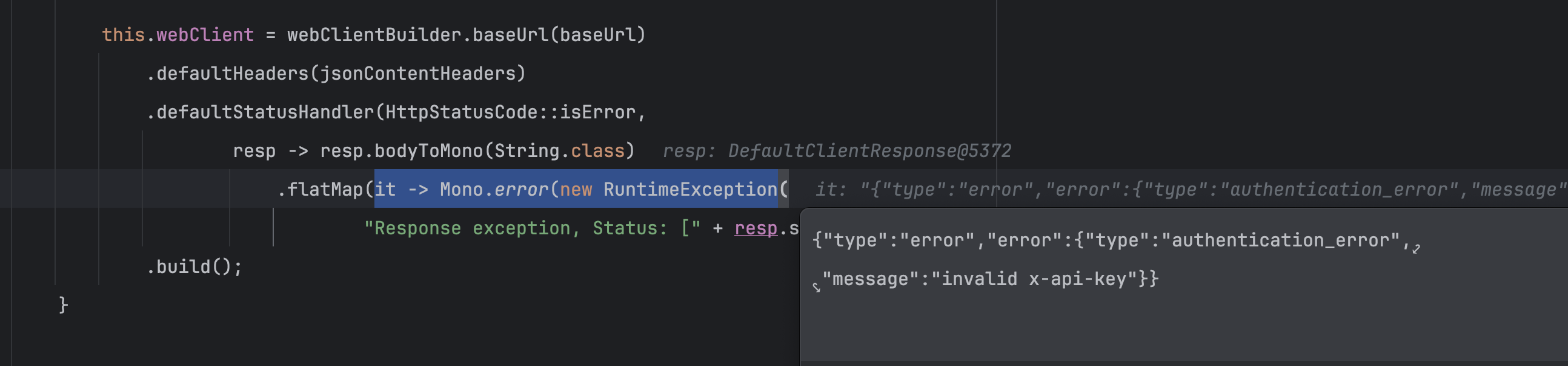 Spring-ai Fix error handler with using unsubscribed response body in exception message