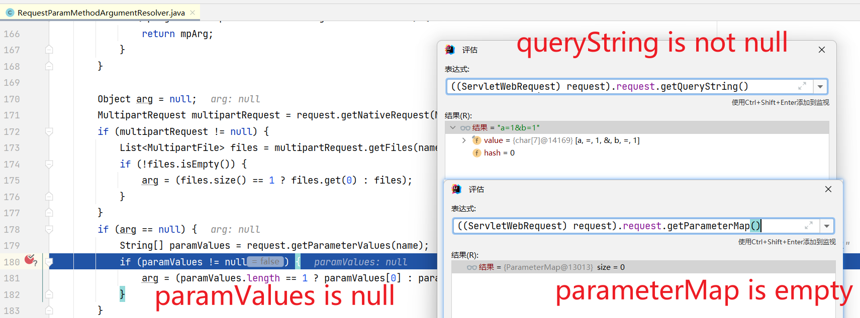 Spring in asynchronous tasks use request.getParameter(),  It may cause the next 
