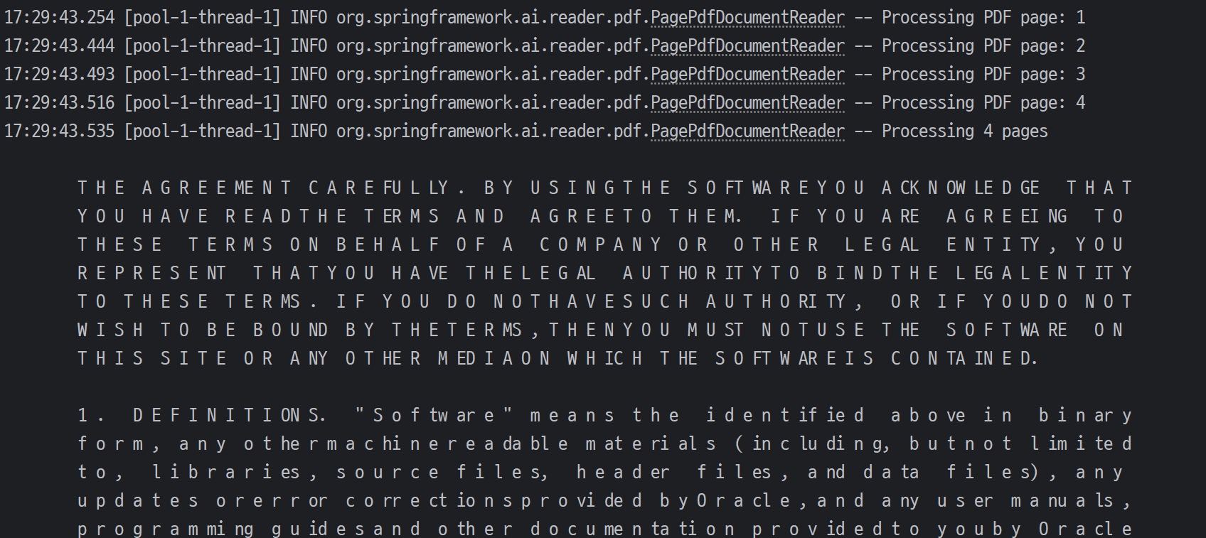 Spring-ai ExtractedTextFormatter Should Not Rely on System.lineSeparator()