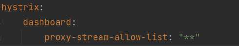 Spring Cloud Netflix sr7 dashboard show WARN :If it should be allowed add it to hystrix.dashboard.proxyStreamAllowList.