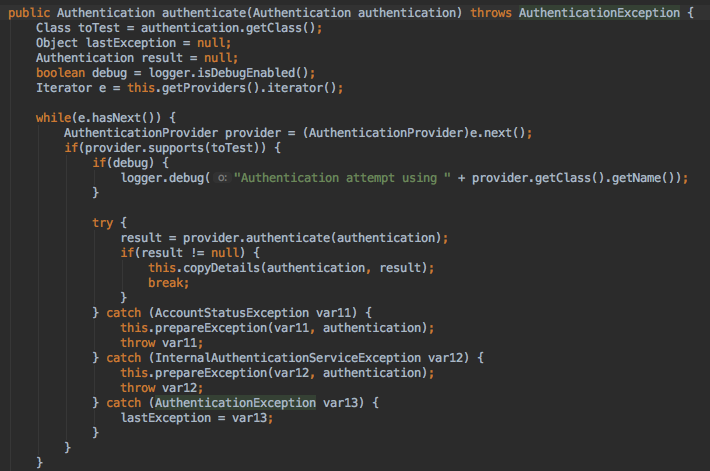 Spring Security When I custom AuthenticationProvider, can I remove the Default Provider-DaoAuthenticationProvider?