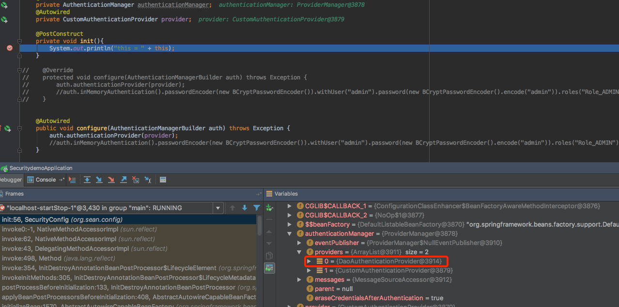 Spring Security When I custom AuthenticationProvider, can I remove the Default Provider-DaoAuthenticationProvider?