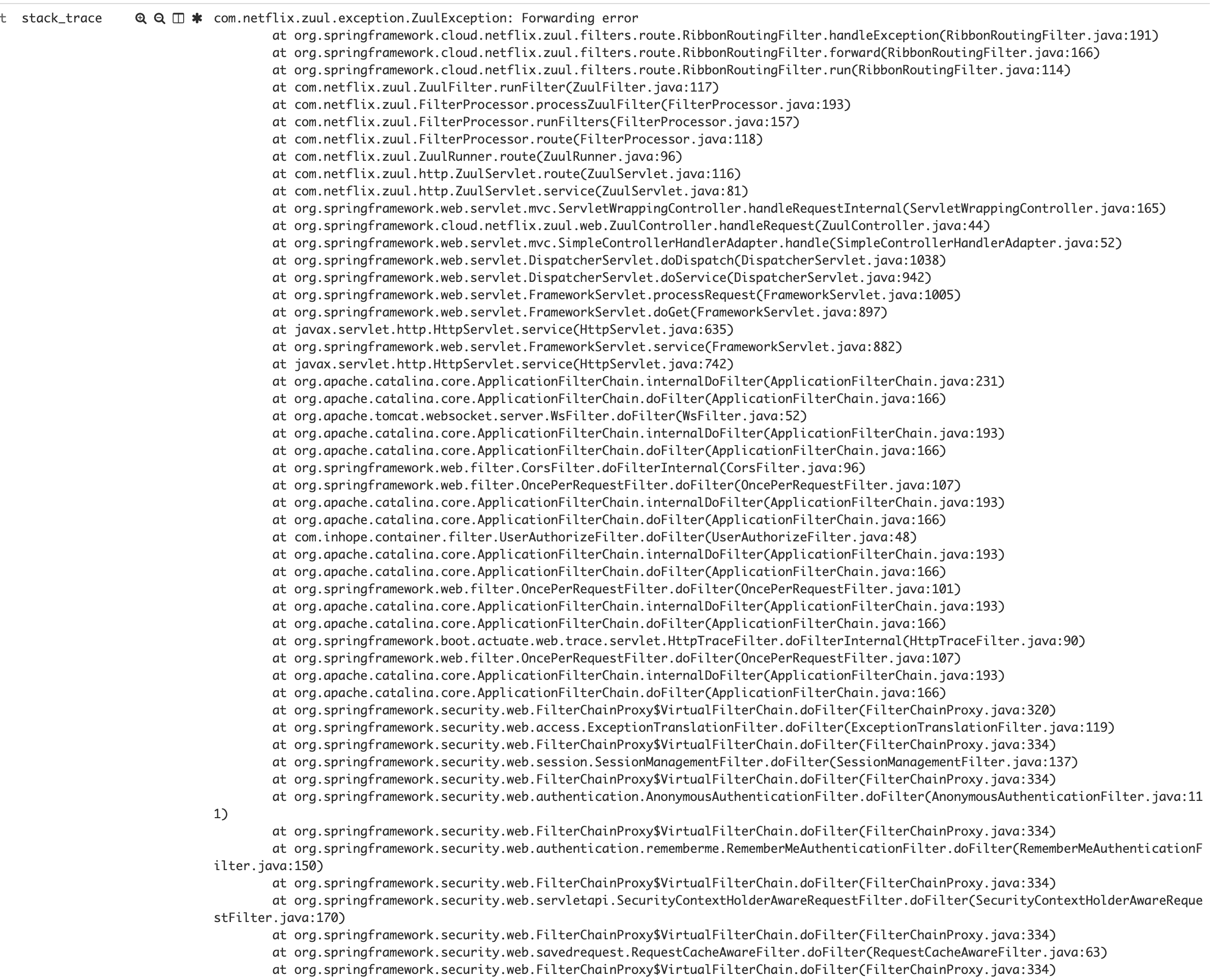 Spring Cloud Netflix org.springframework.cloud.netflix.zuul.util.ZuulRuntimeException: java.net.SocketException: Connection reset