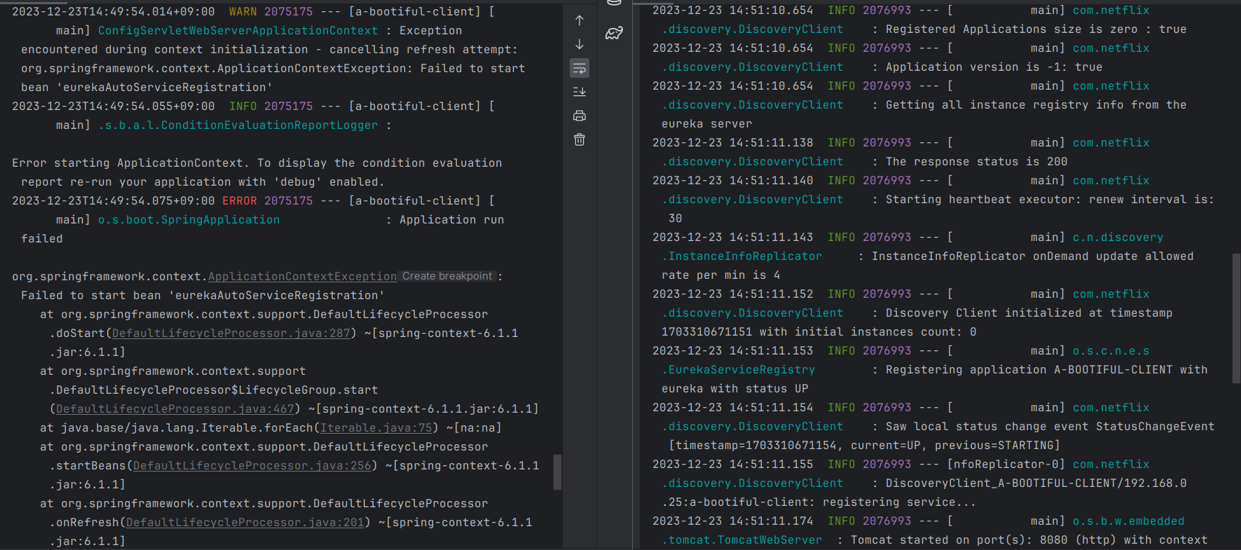 Spring Cloud Netflix Issue with Eureka DiscoveryClient with latest 2022.0.3-SNAPSHOT (4.0.2-SNAPSHOT)