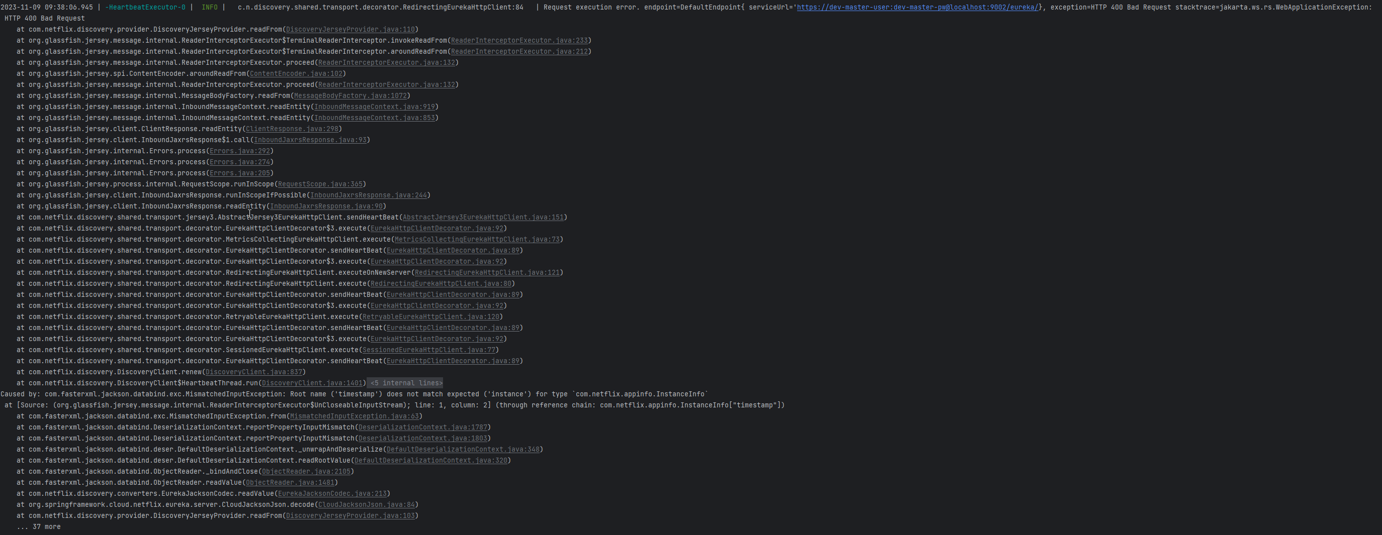 Spring Cloud Netflix eureka server will not reregister after peer server restarts