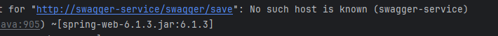 Spring Cloud Netflix No such host is known (swagger-service)