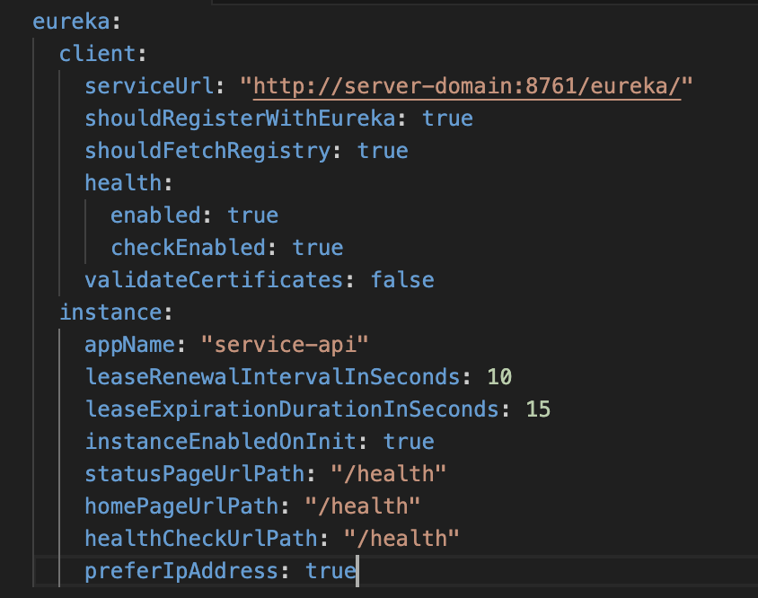 Spring Cloud Netflix Eureka Service Discovery, after a network failure, updates the client status to DOWN, but when the HEARTBEAT is done from the client it does not change status to UP