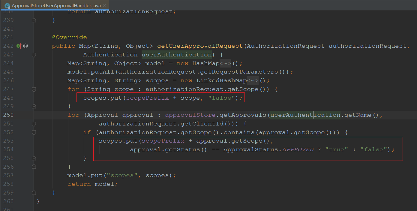 Spring Security Spring Security Oauth2；The authorization page has no authorization options？