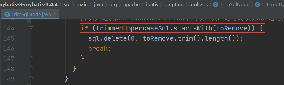 MyBatis TrimSqlNode bug