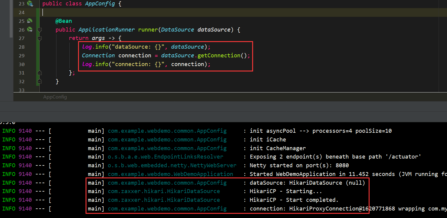 springboot HikariDataSource cannot be initialized at application startup
