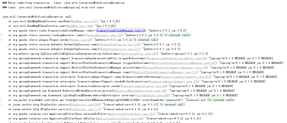 MyBatis MyBatis TransactionalCacheManager problem