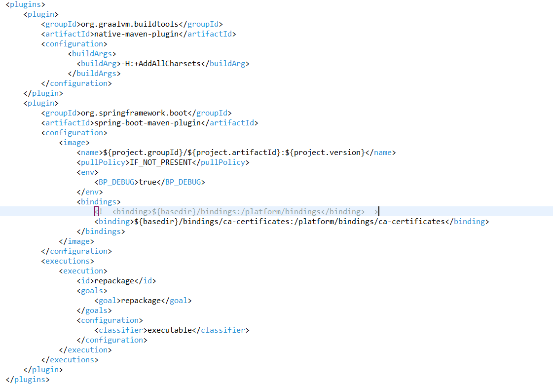 SpringBoot Native image not starting on Docker as Logback configuration error detected