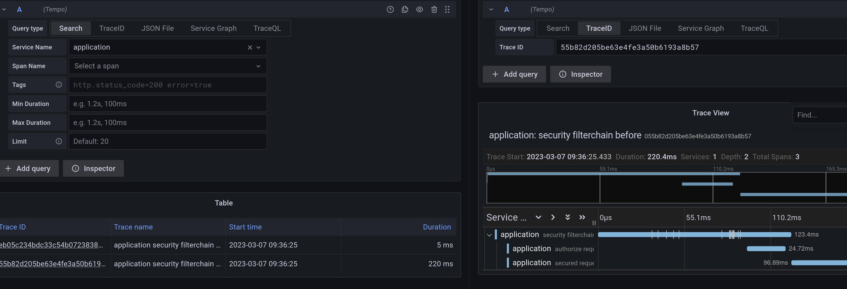 SpringBoot Provide configuration for ignoring routes from being sampled
