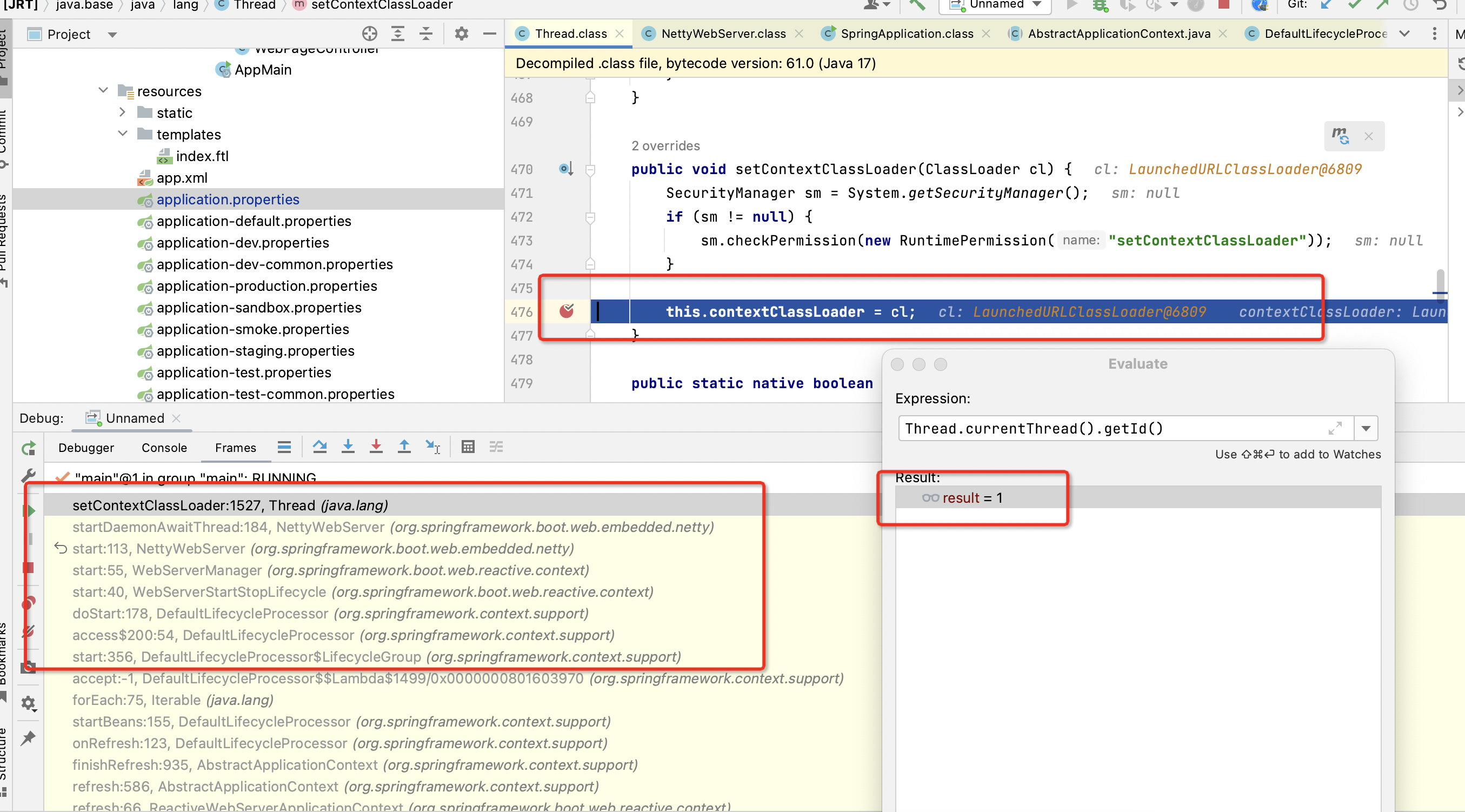SpringBoot Using a forkjoin thread in Webflux will cause classes and static resources to fail to load