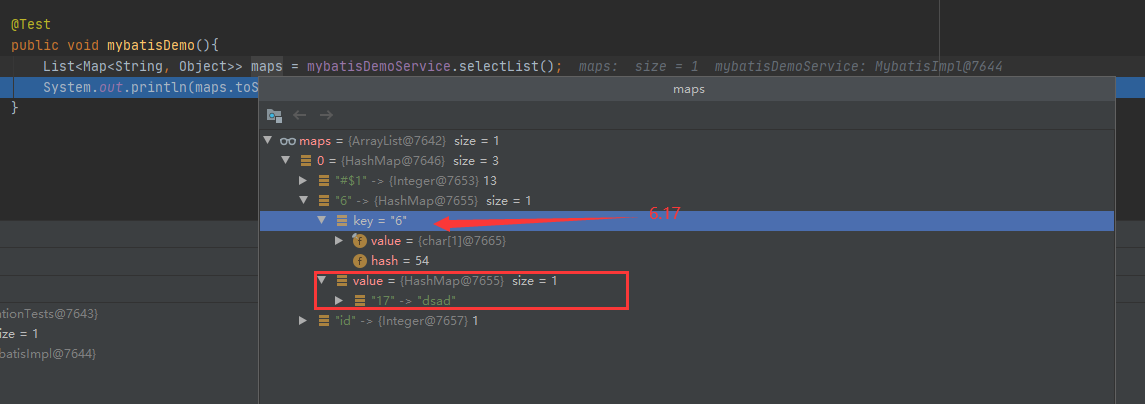 MyBatis Map receive returned incorrect result