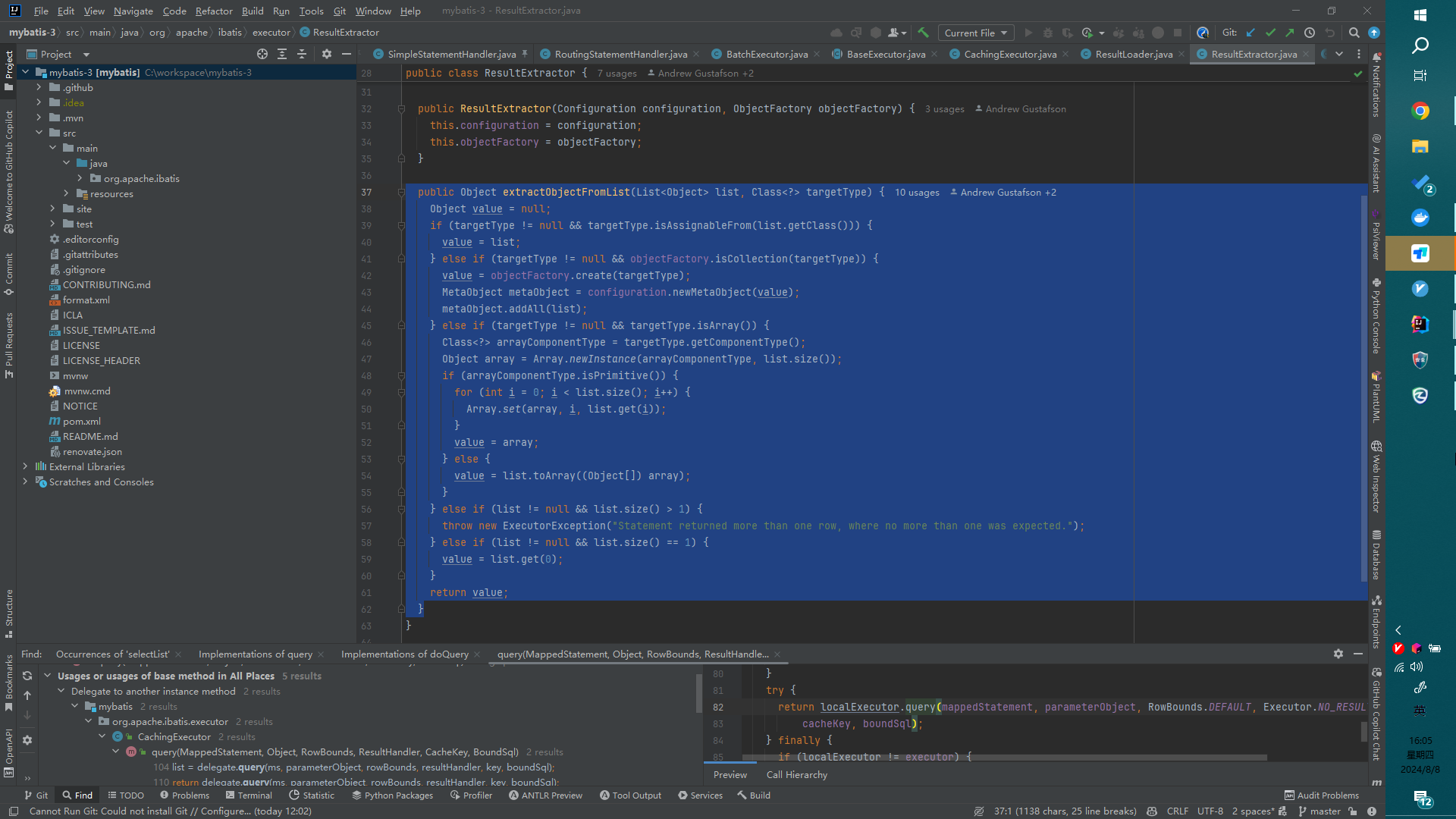MyBatis A mechanism to allow returning custom collections and/or implementations from mapper functions