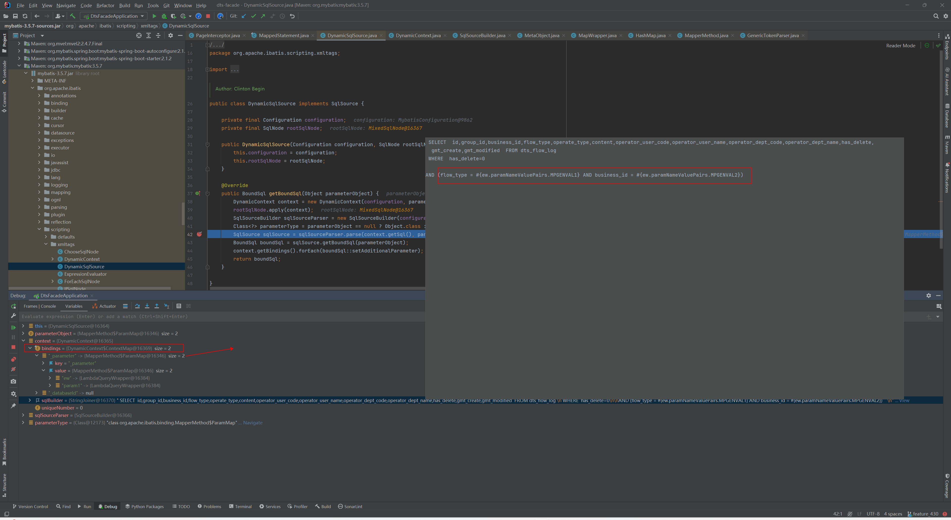 MyBatis Mybatis sqlbound parametMapping get property type failed