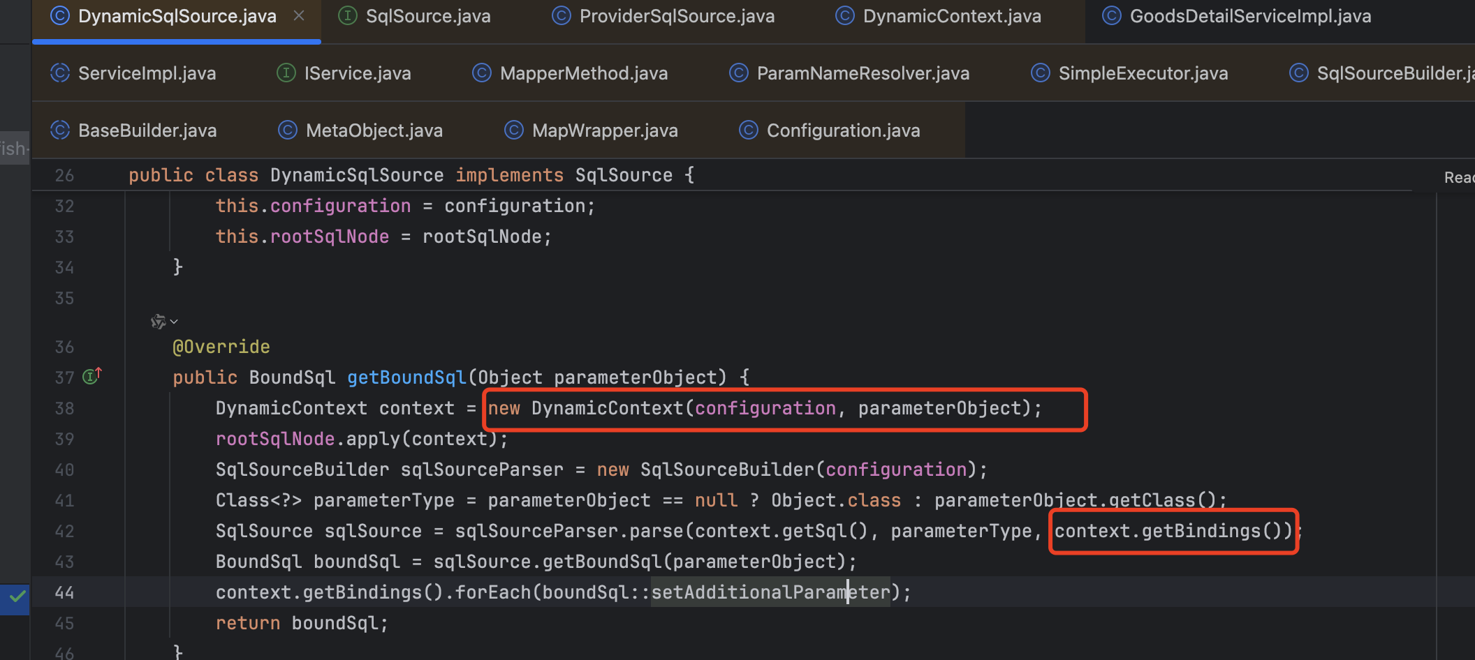 MyBatis Mybatis sqlbound parametMapping get property type failed