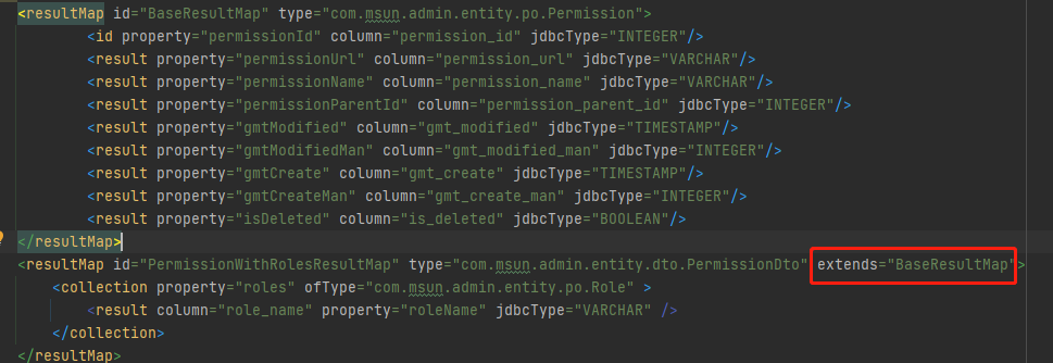 MyBatis Tag assocation and attribute extends in duplicate records