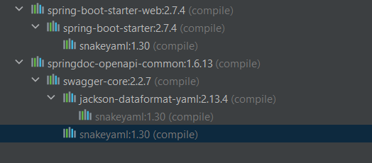 SpringBoot CVE-2022-25857  - Upgrade to SnakeYAML 1.31