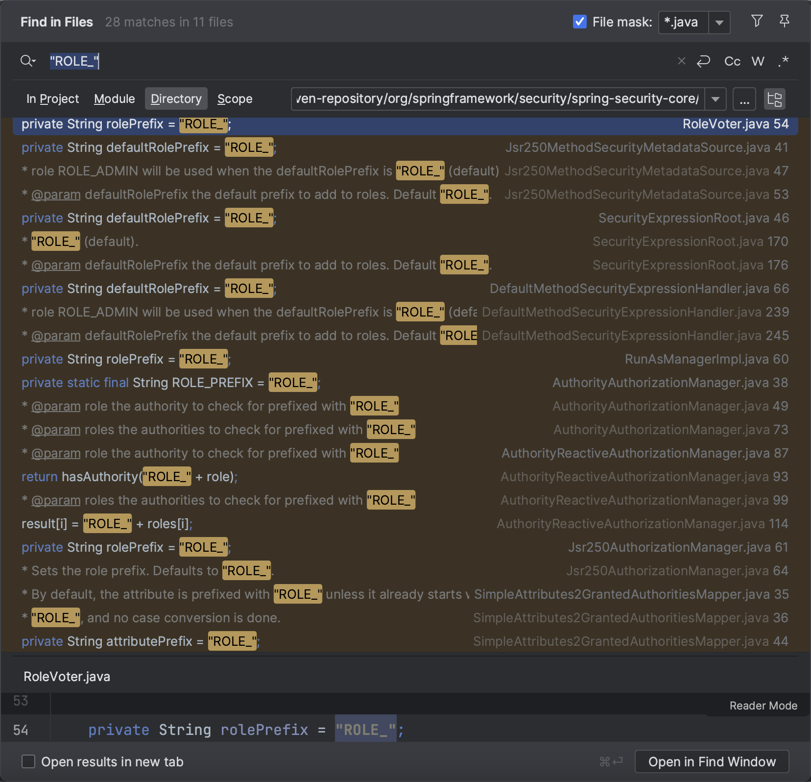 Spring Security Enhancement about the defaultRolePrefix