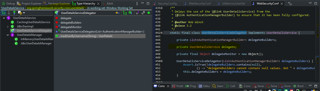 Spring Security Infinite recursion in WebSecurityConfigurerAdapter.java.