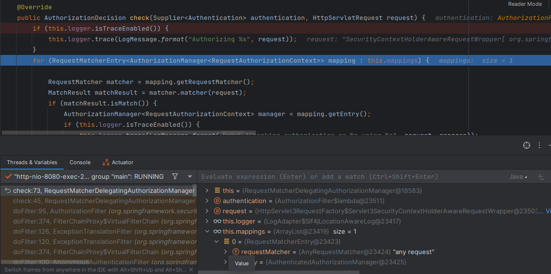 Spring Security Access denied for permit all matchers