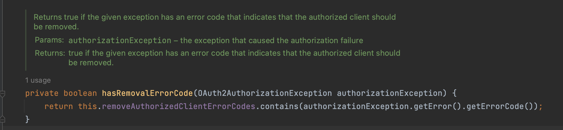 Spring Security Authorized client details is not getting deleted by RemoveAuthorizedClientOAuth2AuthorizationFailureHandler