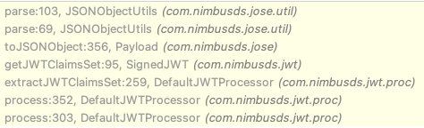 stacktrace nimbusds library