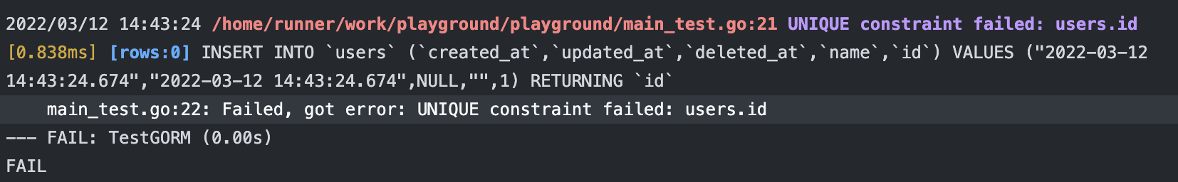 Gorm 在代码中怎么判断 Duplicate Entry error ？