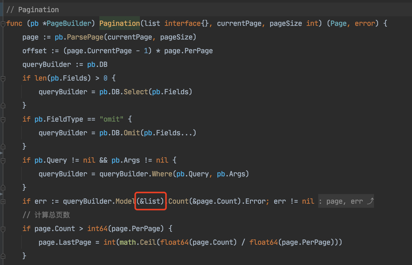Gorm Why 'db.model (&x).count (&count)' x value can be of type '[]struct{}'. It works. Is this a bug?