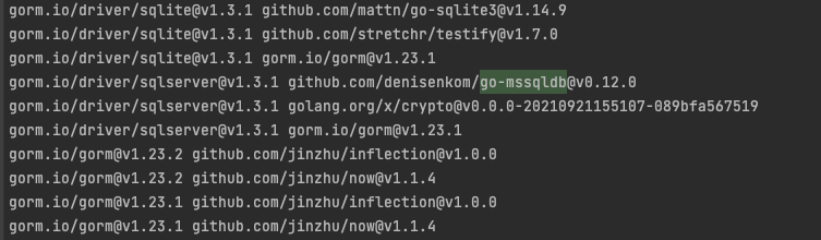 Gorm 依赖的go-mssqldb存在问题