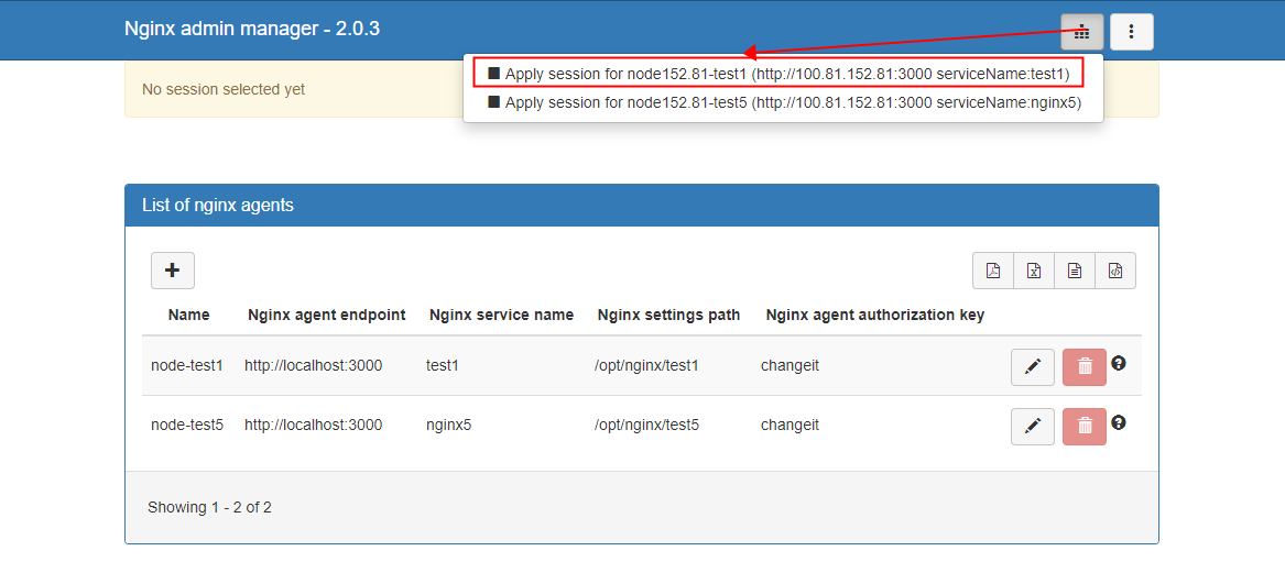 select-agent-session