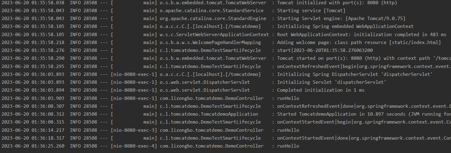 SpringBoot Support starting tomcat manually after spring context refresh