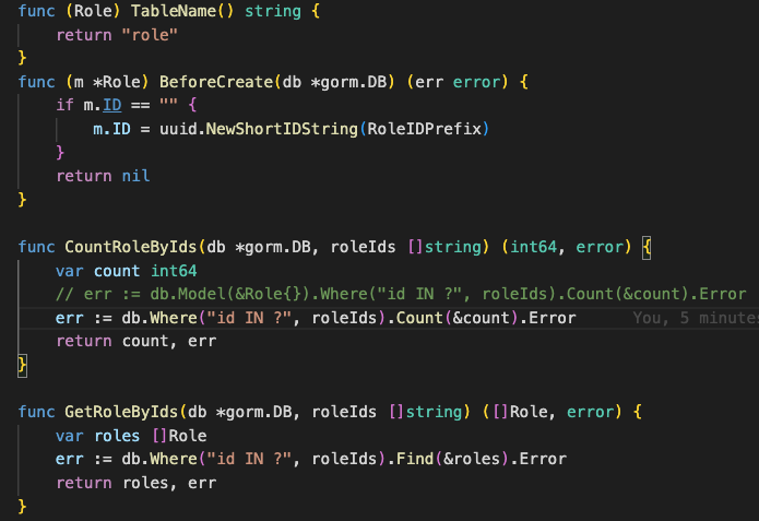 Gorm Count function not use TableName method