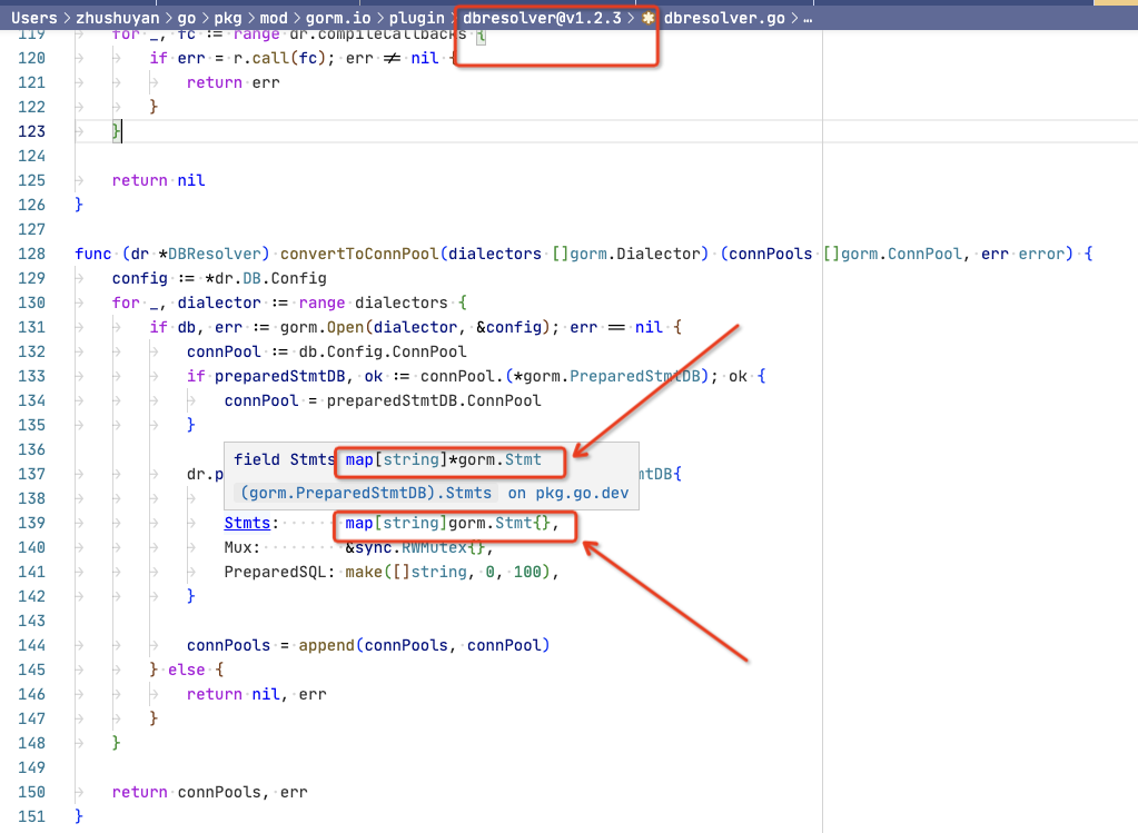 Gorm dbresolver v1.2.3编译错误