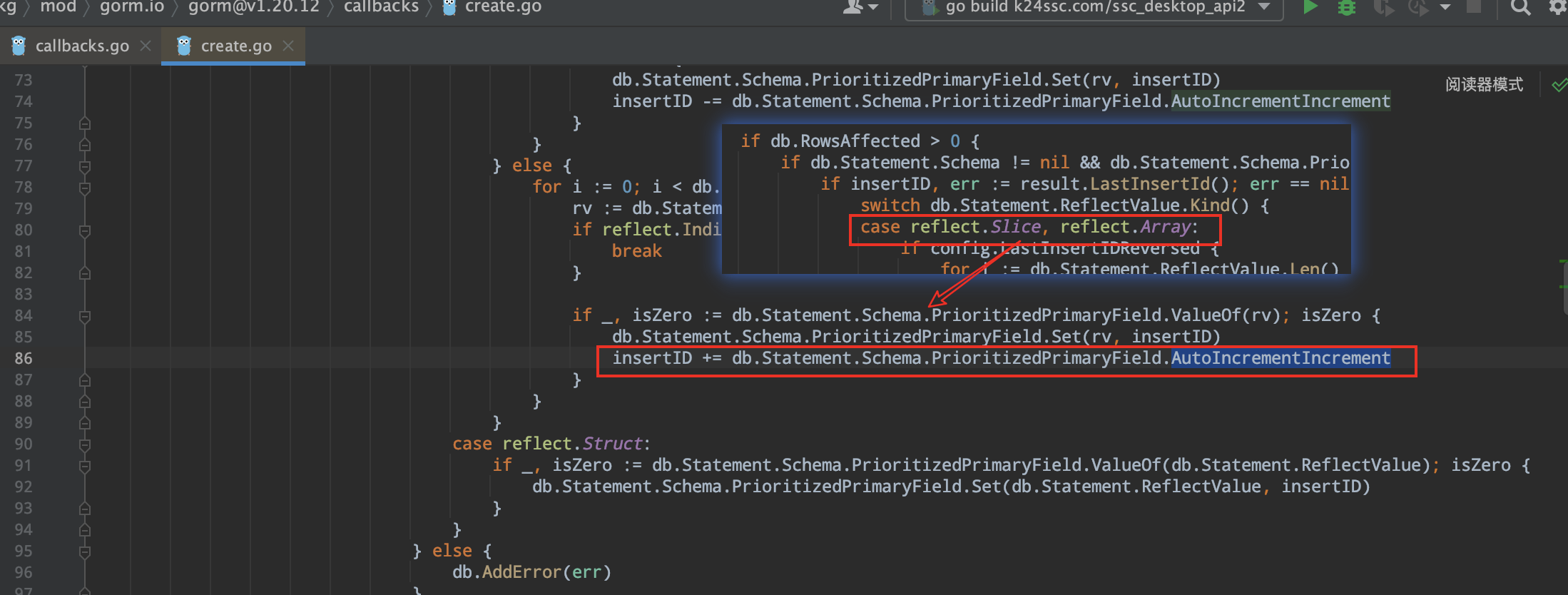 Gorm 使用Create方法批量插入模型（结构体类型）时，若使用了Upsert 处理冲突，执行后，结构体列表中每个元素自动补充的自增主键的值可能是错的