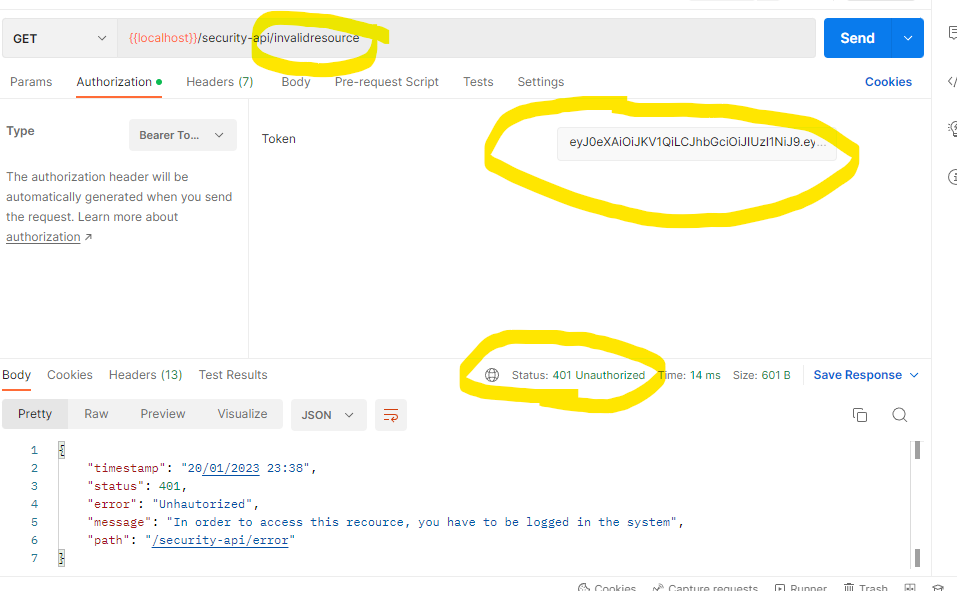 Spring Security I'm getting 401 error instead of 404.