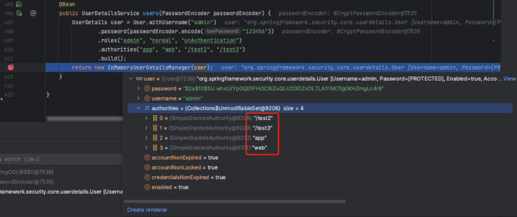 Spring Security authorities in the User between Spring Security Core version 6.1.0 and 6.1.2