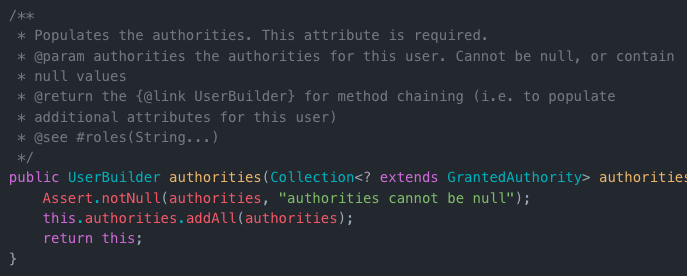 Spring Security authorities in the User between Spring Security Core version 6.1.0 and 6.1.2
