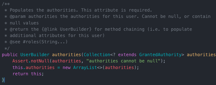 Spring Security authorities in the User between Spring Security Core version 6.1.0 and 6.1.2