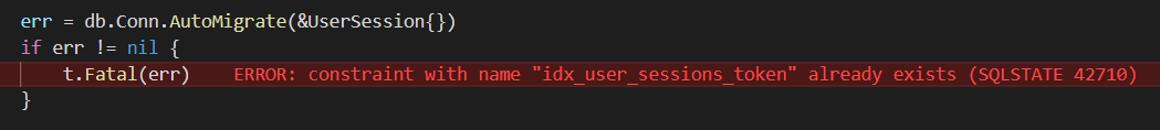 Gorm AutoMigrate fails if custom index is already added to the table (Duplicate column error)