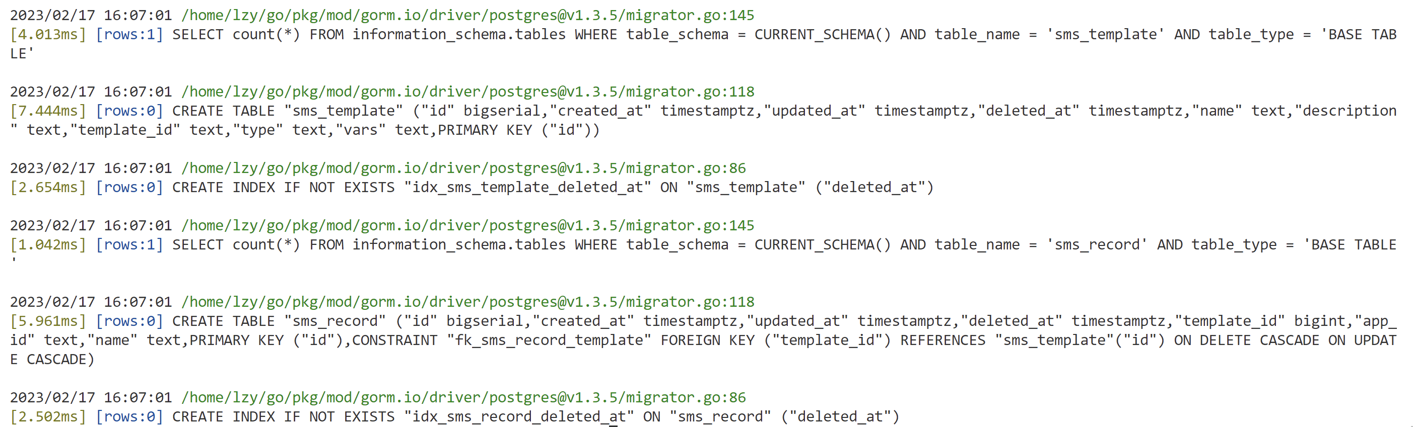 Gorm Model automigrate foreign key generate bug