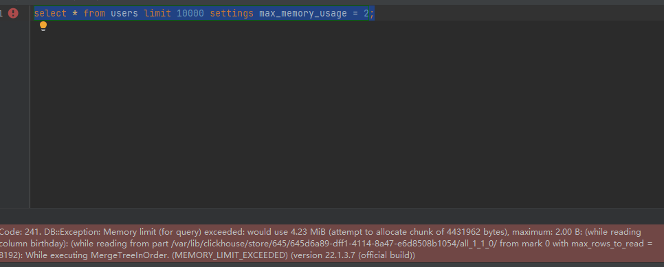 Gorm bug:gorm scan func not capture error  driver:clickhouse